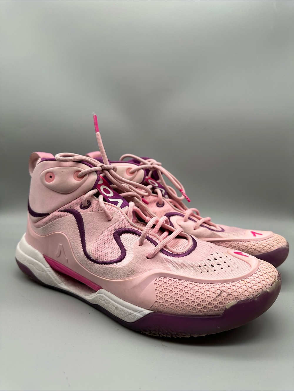 Avoli Volley Mid Pink Purple Volleyball Shoes Womens FA21F-105 High Top Sneaker